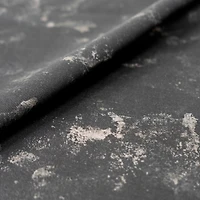 SINGER Black Grunge Tonal Print Cotton Fabric