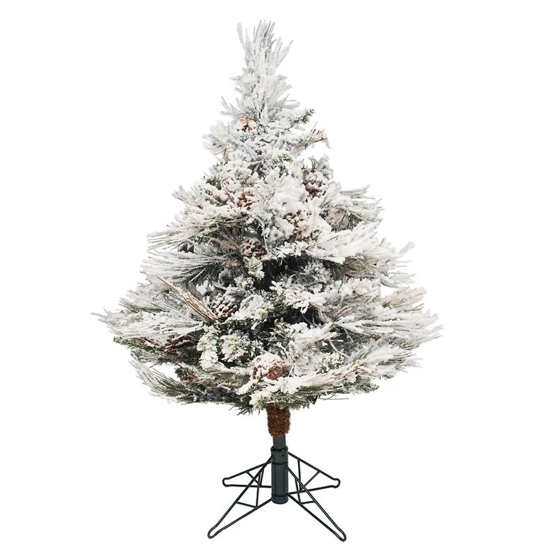 3.5ft. Unlit Flocked Alberta Artificial Christmas Tree