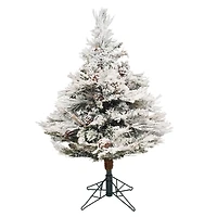 3.5ft. Unlit Flocked Alberta Artificial Christmas Tree