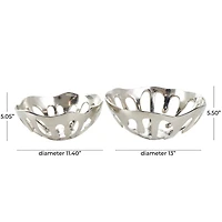 Aluminum Drip Decorative Bowl Set with Open Frame Design