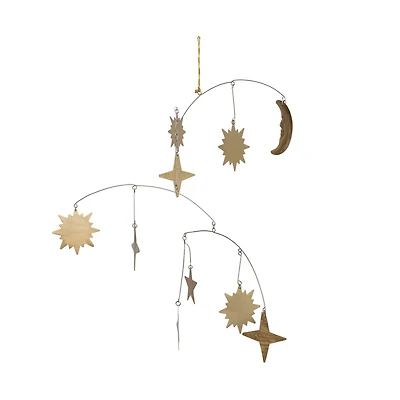 Hello Honey® Gold Metal Celestial Mobile Decoration