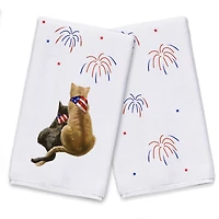 American Cats Tea Towel Set