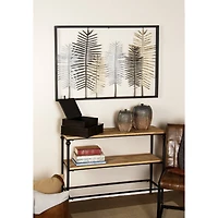 45" Black Iron Modern Wall Décor