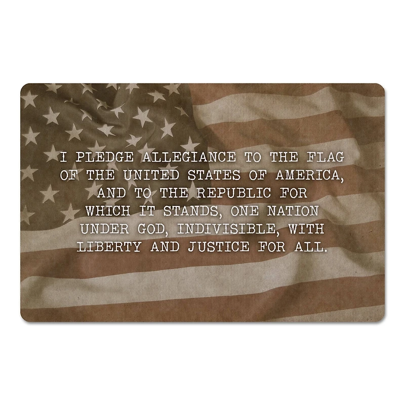 Pledge of Allegiance Floor Mat