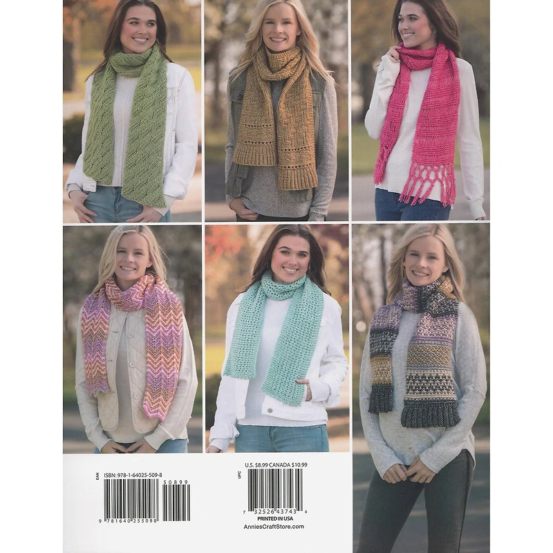 Annie's Learn A Stitch Knit Scarves Book