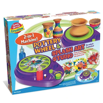 Small World Toys Pottery Wheel & Splash Art Studio Kit