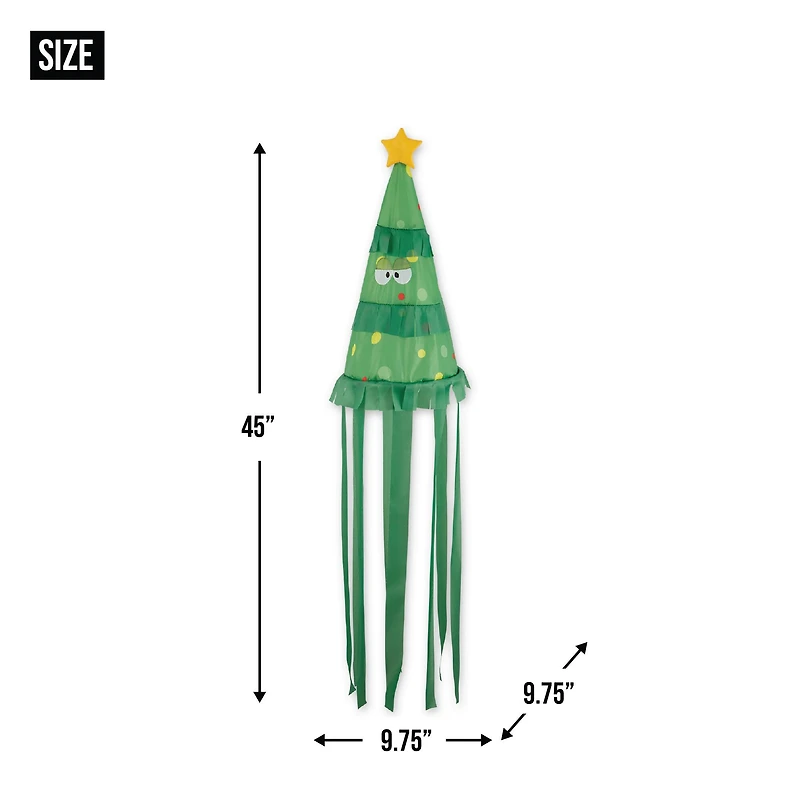 45" Christmas Tree Windsock