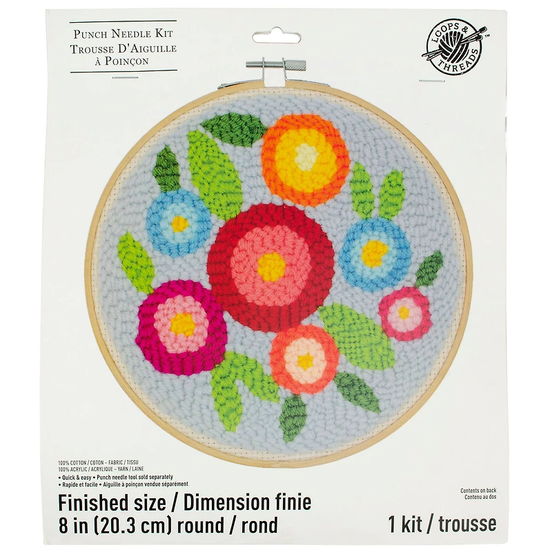 Flowers Punch Needle Kit by Loops & Threads®