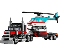 LEGO® Creator Flatbed Truck with Helicopter Toy 31146