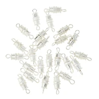 10mm Silver Barrel Screw Clasps, 24ct. by Bead Landing™