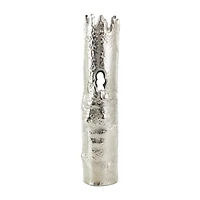 CosmoLiving by Cosmopolitan Silver Aluminum Tree Trunk Inspired Vase Set