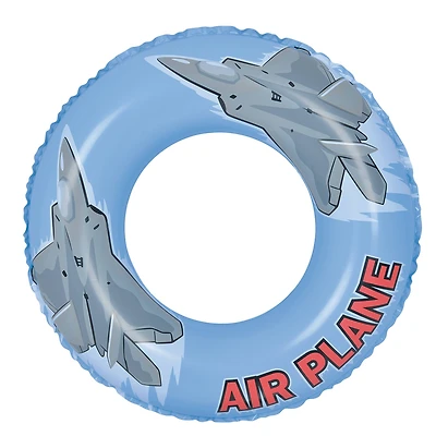 30" Blue & Gray Airplane Inflatable Pool Ring Float