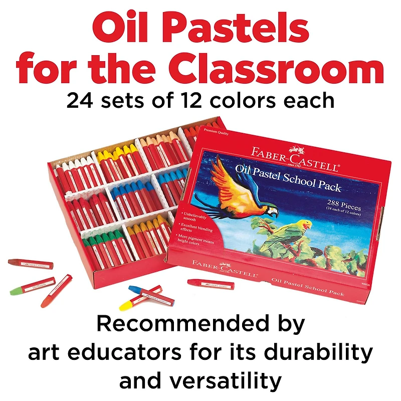 Faber-Castell® 288-Piece Oil Pastels School Pack