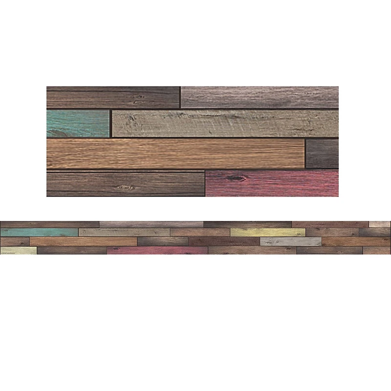 Teacher Created Resources Home Sweet Classroom Reclaimed Wood Border, 210ft.