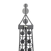 32" Black Metal Eiffel Tower Glam Wall Décor