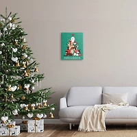 Stupell Industries Merry Christmas Happy Dog Gifts Canvas Wall Art