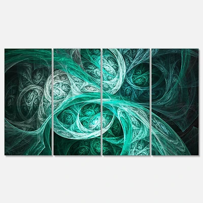 Designart - Mystic Turquoise Fractal
