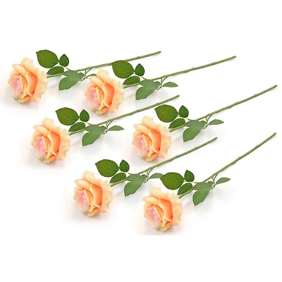 DII® Yellow Flower Open Rose Set, 6ct.