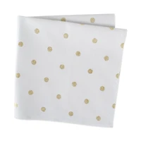 DII® White & Gold Metallic Polka Dot Napkin, 4ct.
