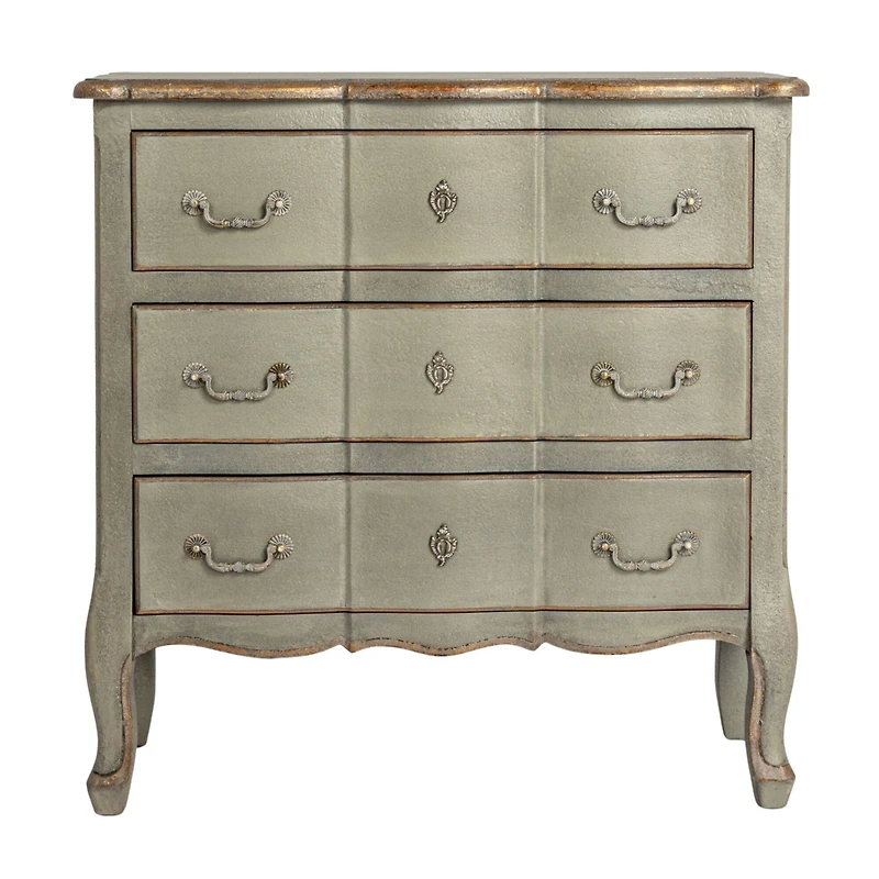 Hello Honey® Distressed Gray Wood Dresser Cabinet