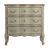 Hello Honey® Distressed Gray Wood Dresser Cabinet