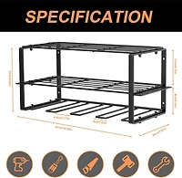 NEX™ 16.5" Black Wire Drill & Power Tool Wall Organizer