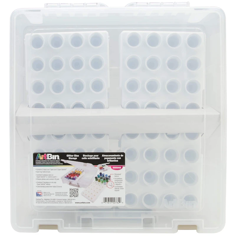 ArtBin® Super Satchel™ Translucent Glitter Glue Storage Box