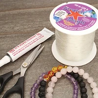 Stretch Magic® 0.7mm Clear Bead & Jewelry Cord with Glue, 100m