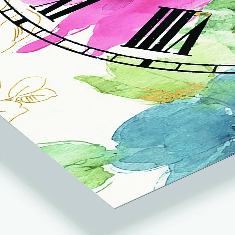 Designart My French Garden Traditional 3 Panel Wall Clock