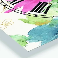 Designart My French Garden Traditional 3 Panel Wall Clock