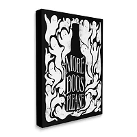 Stupell Industries More Boos Please Ghost Canvas Wall Art