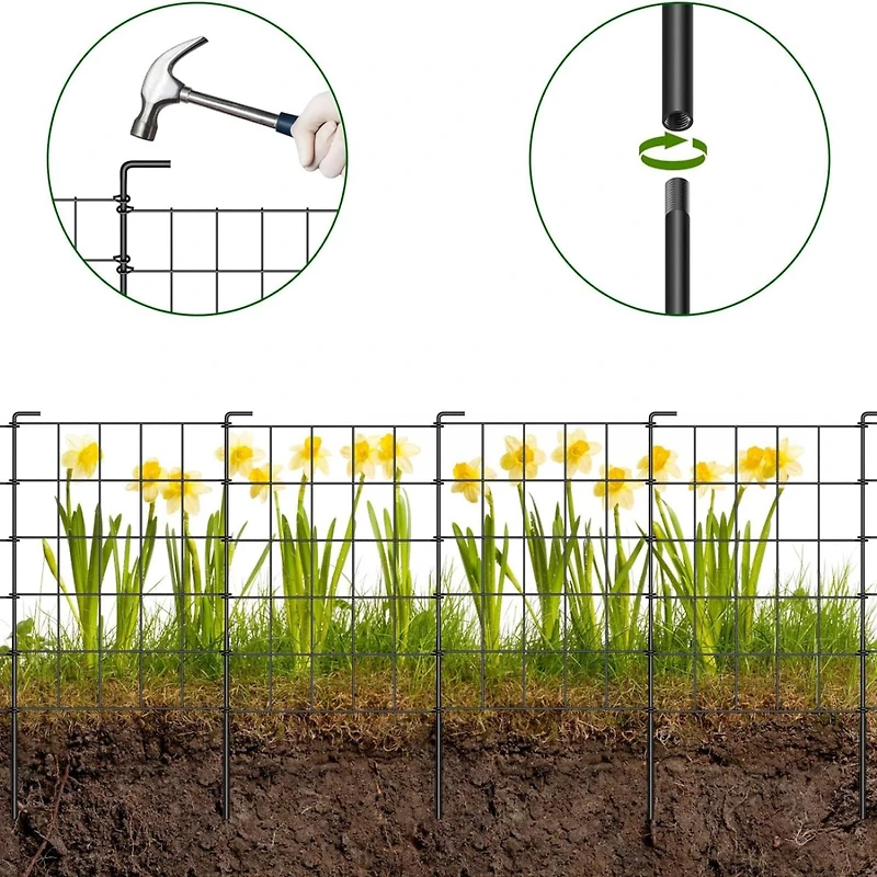 NEX™ 23.5" Black Rustproof Metal Wire Animal Barrier