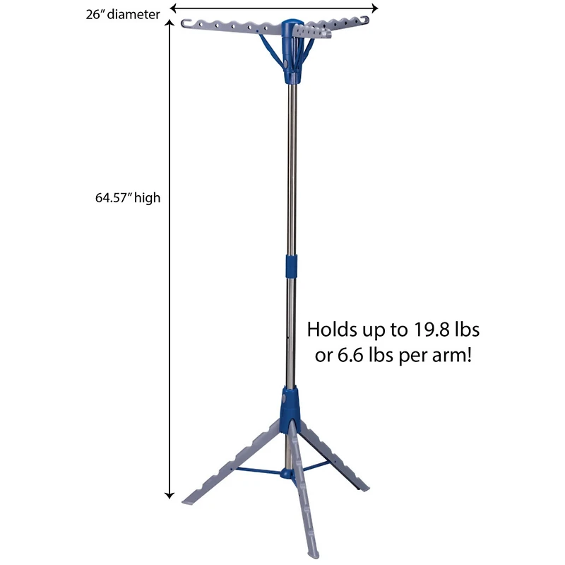 Household Essentials Collapsible Indoor Tripod Clothes Drying Rack