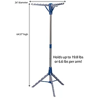Household Essentials Collapsible Indoor Tripod Clothes Drying Rack