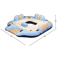 Funsicle 9ft. Tahoe Party Island Inflatable Water Float
