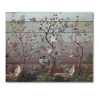 Designart - Chinoiserie With Birds and Peonies XI