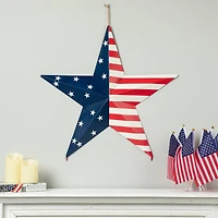 Glitzhome® 30.75" Metal Patriotic Yard Stake Décor