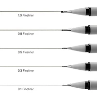 Winsor & Newton® Fineliner Black Pen Set