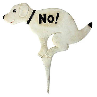 Design Toscano 13" No Pausing Pooch Lawn Stake Sign