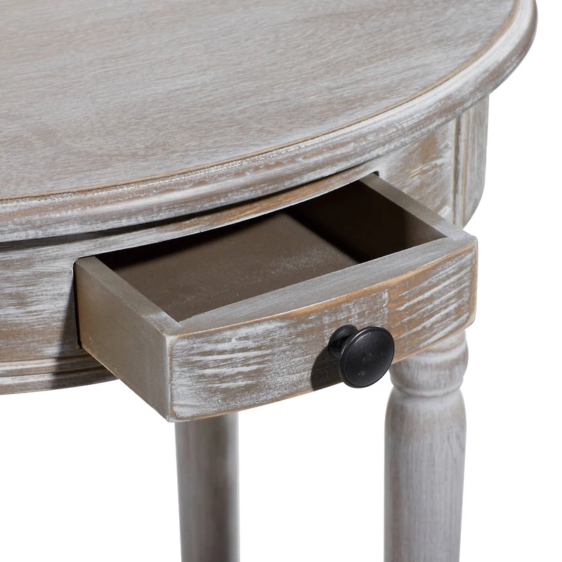Light Brown Wood Farmhouse Accent Table