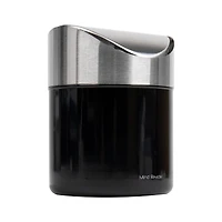 Mind Reader 0.4gal. Black Mini Countertop Trash Can, 2ct.
