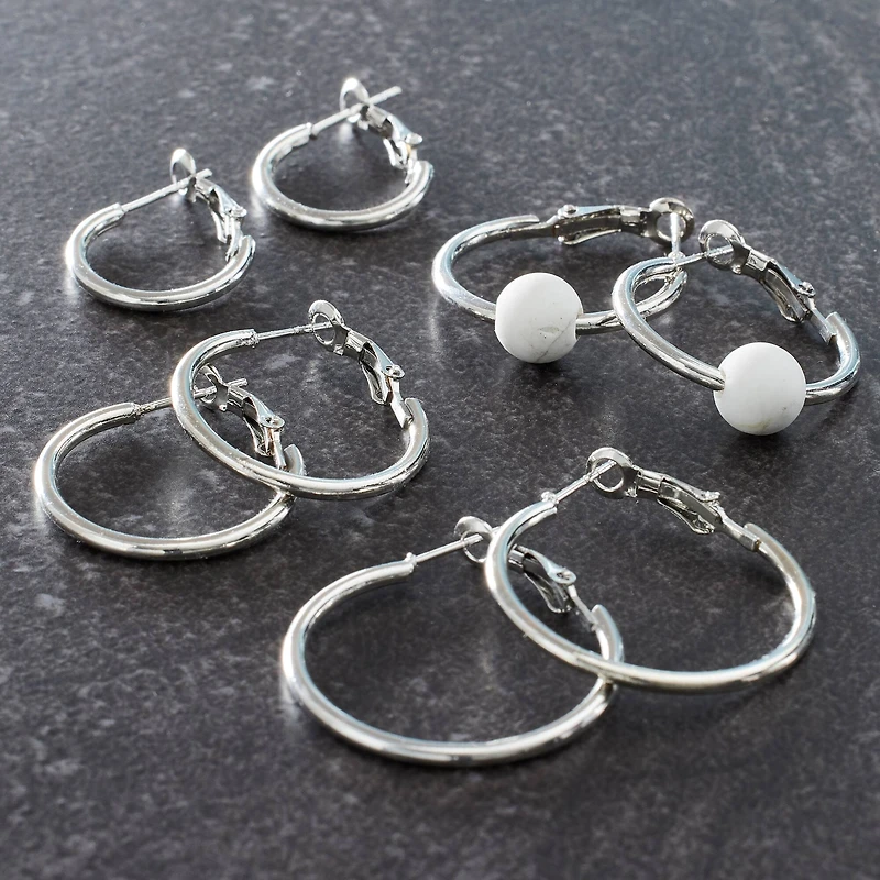 Hoop Earrings by Bead Landing®, Silver