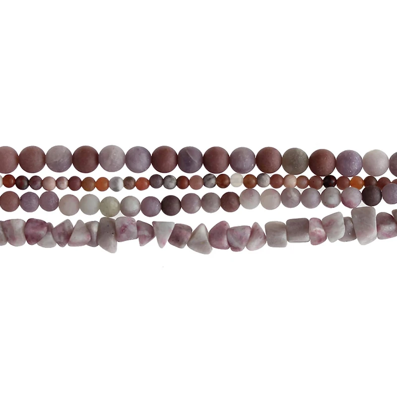Matte Lilac Stone Mix Beads by Bead Landing™