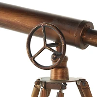 18" Brass Metal Telescope Decoration