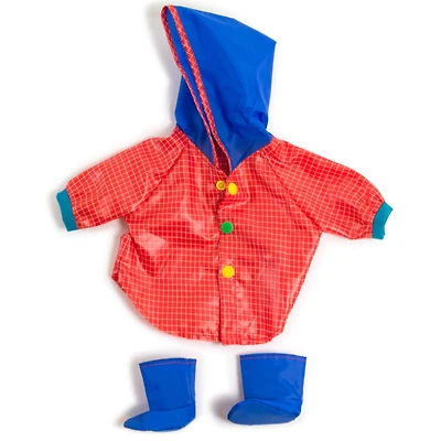 Miniland Multicolor Rain Coat & Boots Doll Clothes