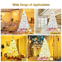 Costway 9ft. Unlit White Pine Artificial Christmas Tree