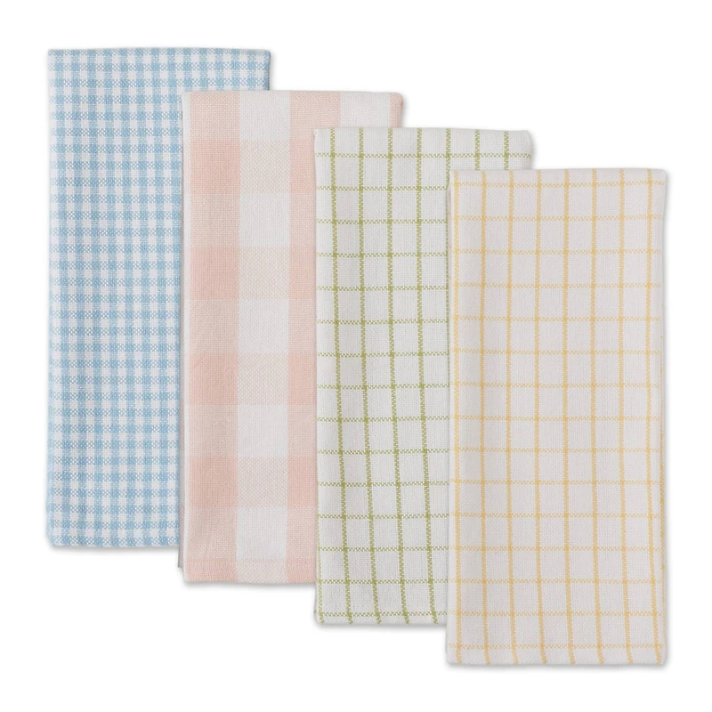 DII® Garden Plaids Dishtowel Set