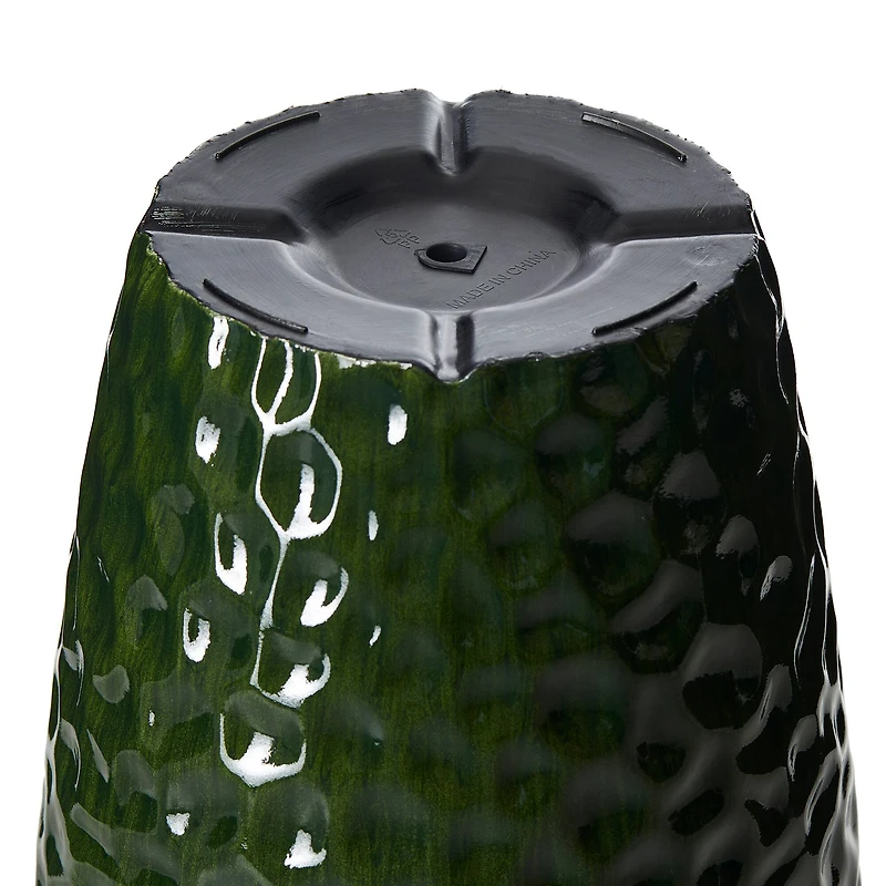 Glitzhome® 23.75" Eco-Friendly Honeycomb Textured Green Tall Plastic Planters, 2ct.