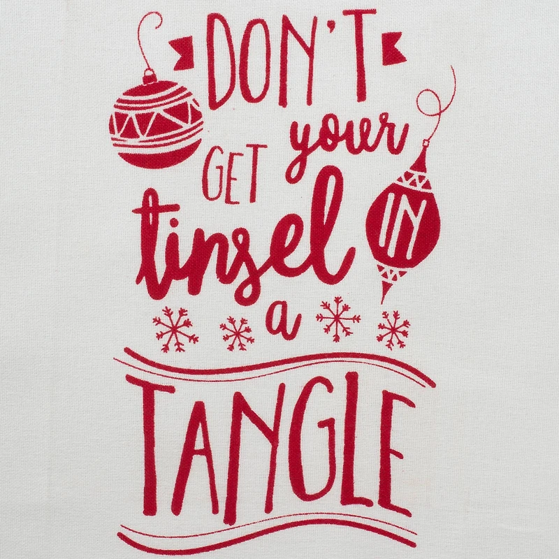 DII® Assorted Tinsel In A Tangle Holiday Printed Dishtowel Set