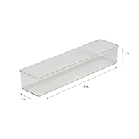 Simplify Long Narrow Clear Drawer Organizer